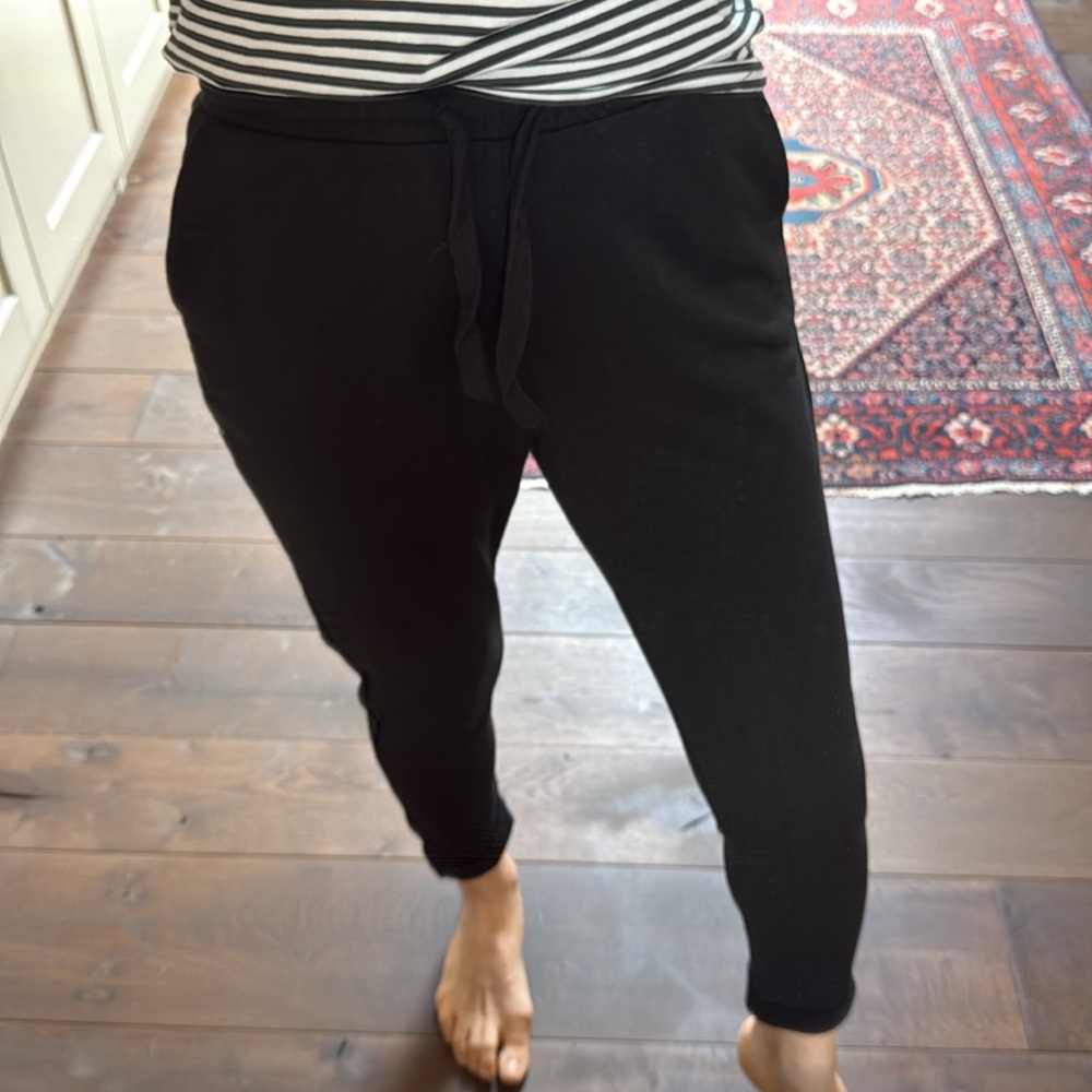 Zara Black Track Pants Slim Fit Joggers - Picture 3 of 5